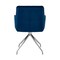 Armen Living Noah Dining Room Accent Chair in Blue Velvet and Brushed Stainless Steel Finish LCNHCHBLU - alternate 2